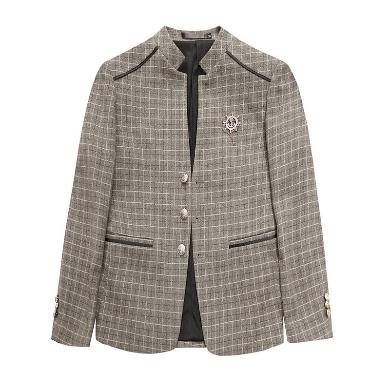 2023 Herreblazere Casual Trendy Plaid