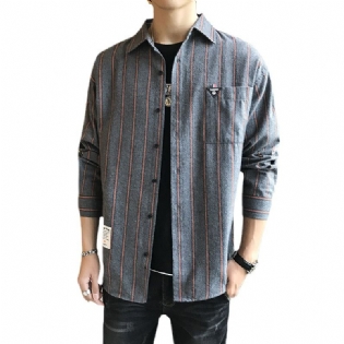 2023 Herreskjorter Universal Anti-wrinkle Stripes Trend Fashion