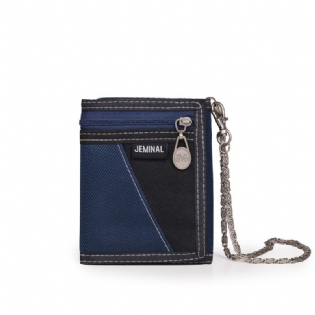 2023 New Retro Short Jamie Road Canvas Wallet Mænd Trifold Student Stof