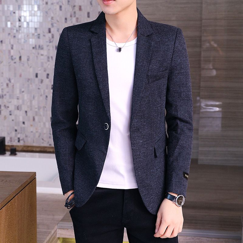 2023 Nye Blazere Herre Plaid Trendy Slanke Afslappede Blazers Top