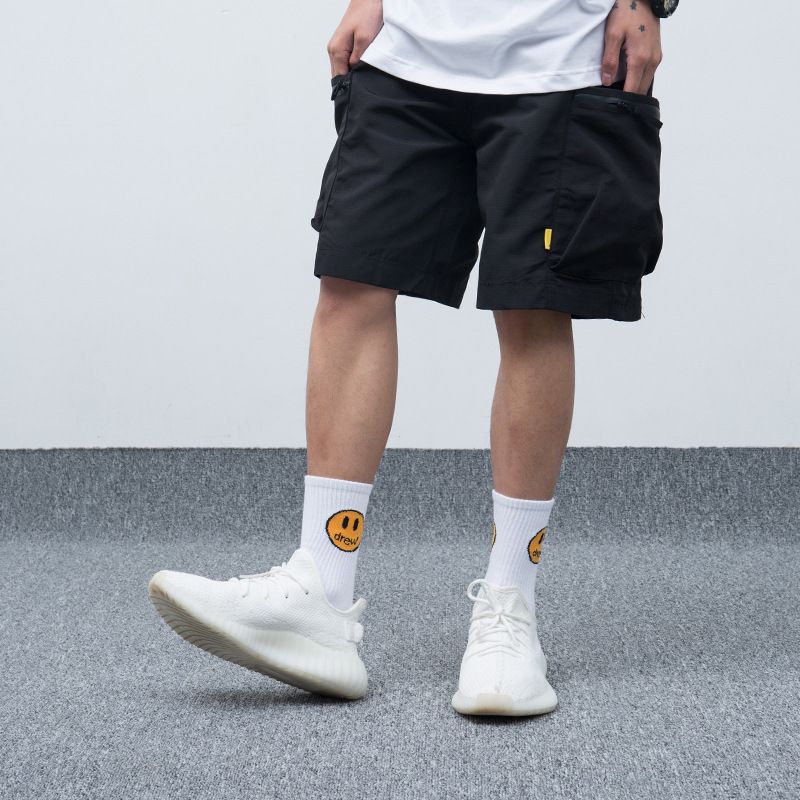 2023 Summer Retro Big Pocket Casual Workwear Shorts Mænd Loose Five Points