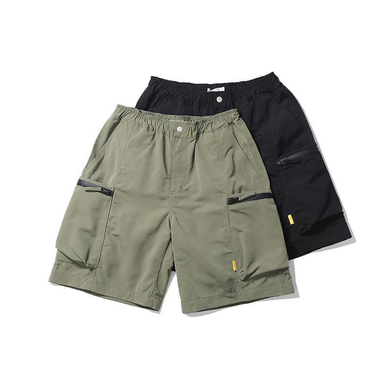 2023 Summer Retro Big Pocket Casual Workwear Shorts Mænd Loose Five Points