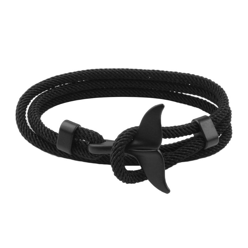 Anchor Style Armbånd Whale Tail Par Rød
