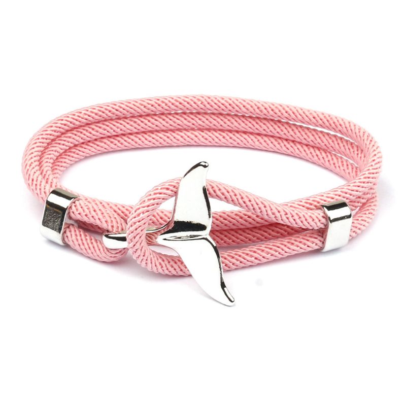 Anchor Style Armbånd Whale Tail Par Rød