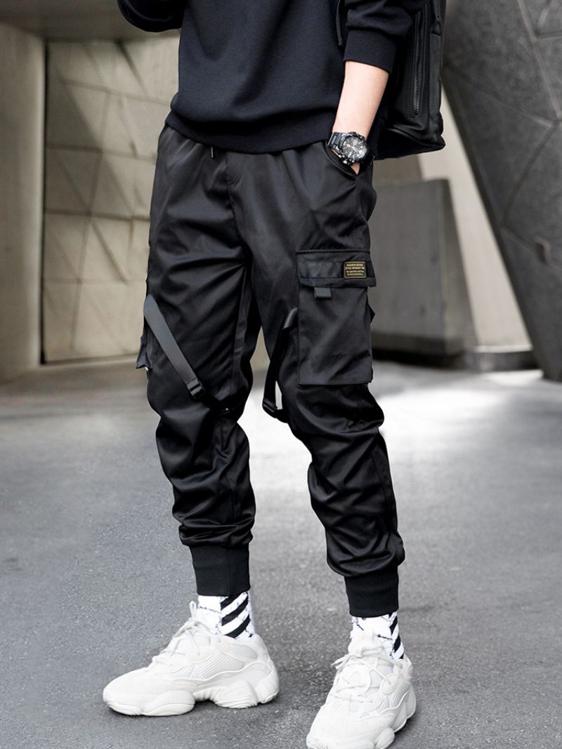 Arbejdstøj Herre Casual Bukser Leggings Løs Mid-talje