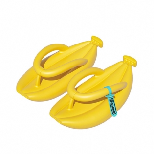 Bananflip-flops Med Tyk Sål Herremodetrend Par Strandsandaler Hjemmesko Dame Sommer