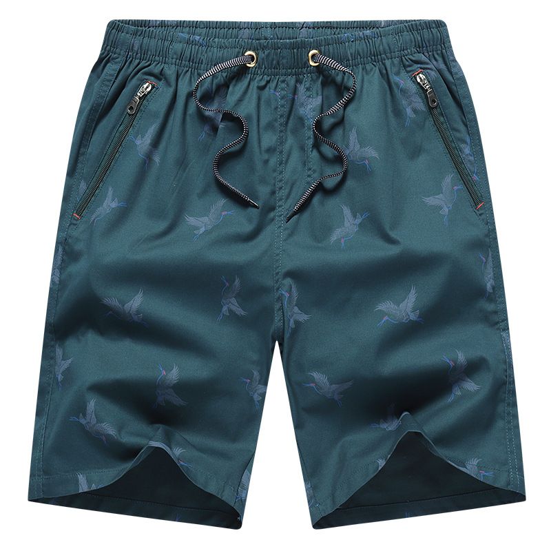 Bomuldsshorts Herre Sommer Fem Points Tynd Strand Løs Casual