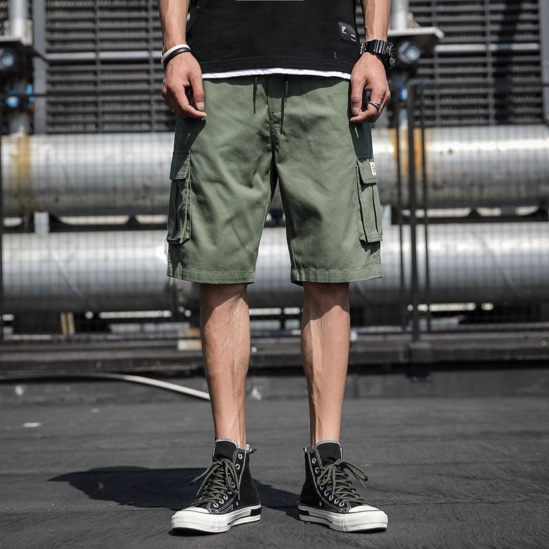 Camouflage Løse Casual Shorts Til Mænd Arbejdstøj