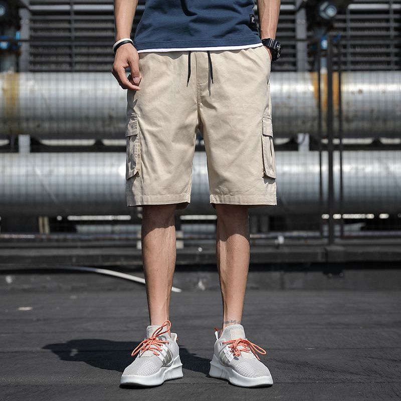 Camouflage Løse Casual Shorts Til Mænd Arbejdstøj