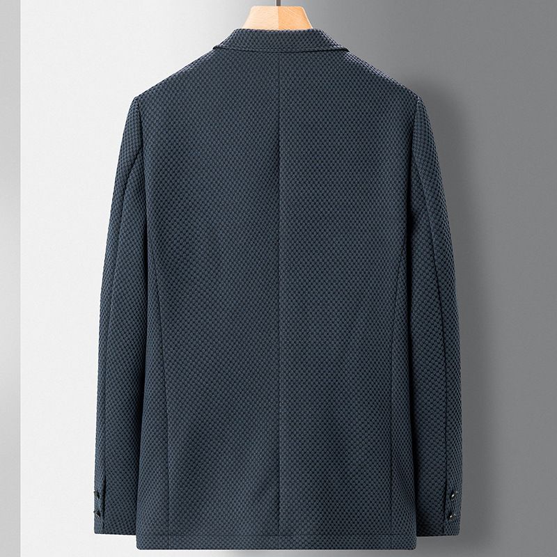 Casual Blazers Herre Efterår Og Vinter Business Single Western Strikket Broderijakke
