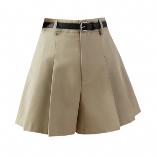 Casual Shorts Kvinder 2023 Sommer Nye Højtaljede Plisserede Nederdelbukser Løs Nederdel Med Bred Ben