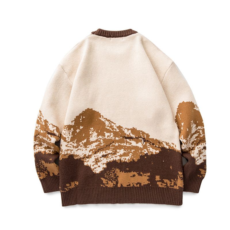 Casual Strik Langærmet Pullover Rundhals Mænd