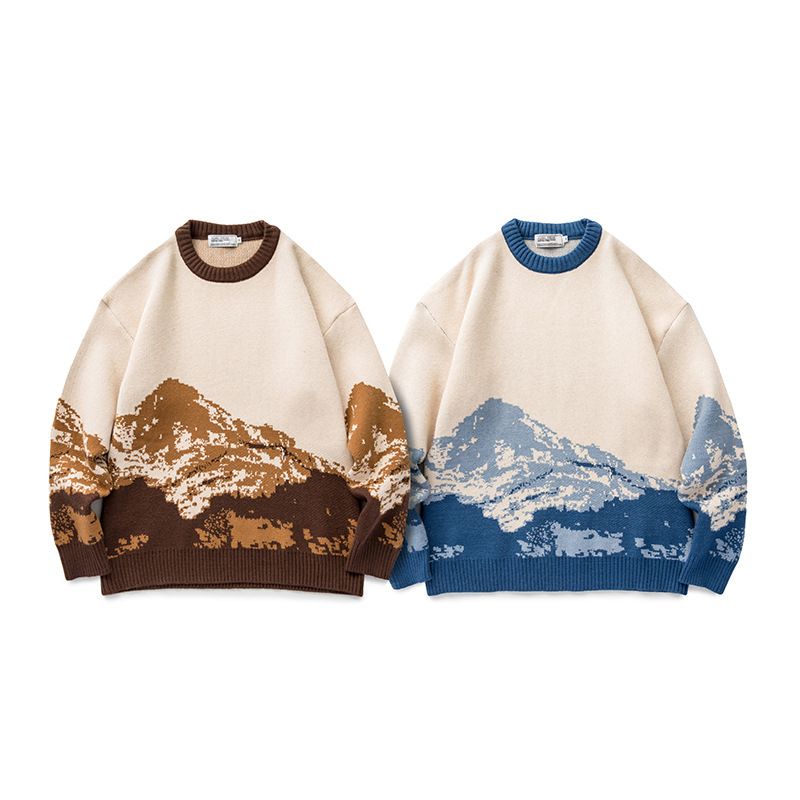 Casual Strik Langærmet Pullover Rundhals Mænd