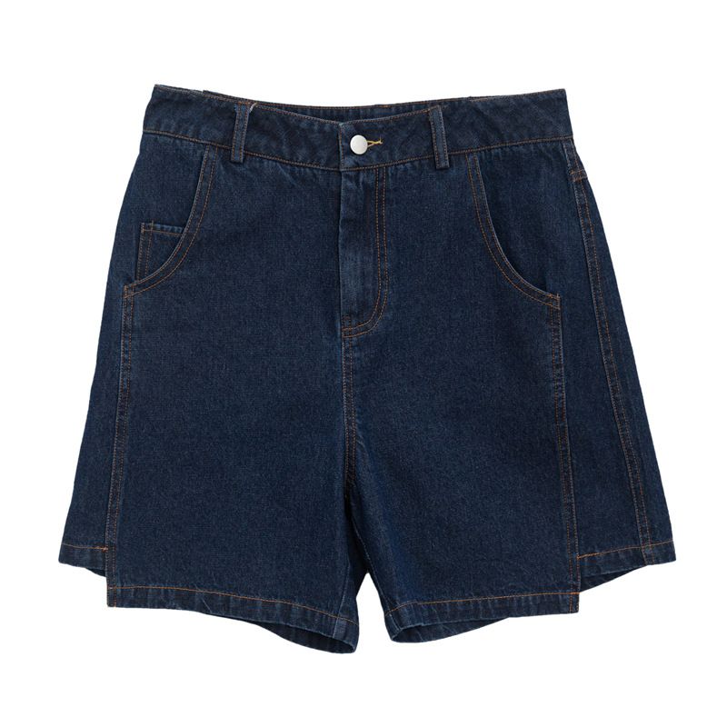 Dame Denim Shorts Brede Ben Ny Høj Talje Casual