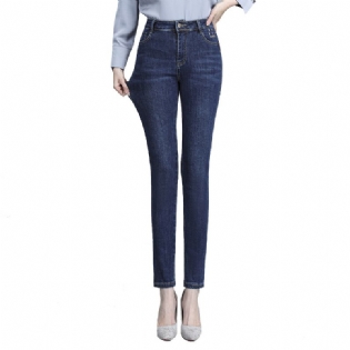 Dame Jeans Højtaljet Stretch Slim Fit