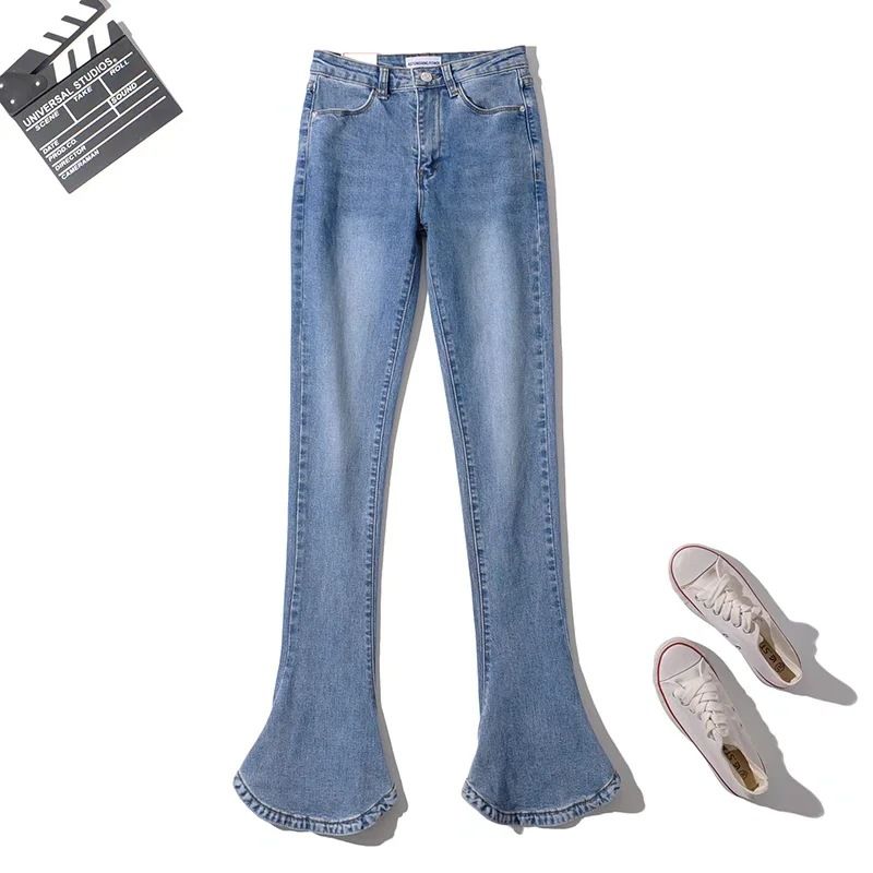 Dame Jeans Med Høj Talje