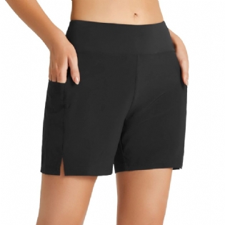 Dame Shorts Lommer Løbesport Mode Løs Elastik Casual