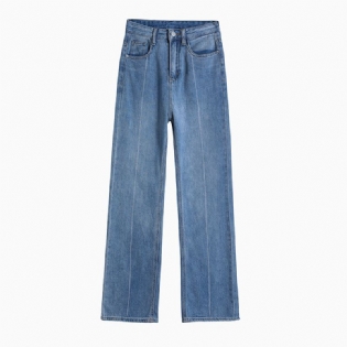 Damejeans Højtaljet Lige Mode