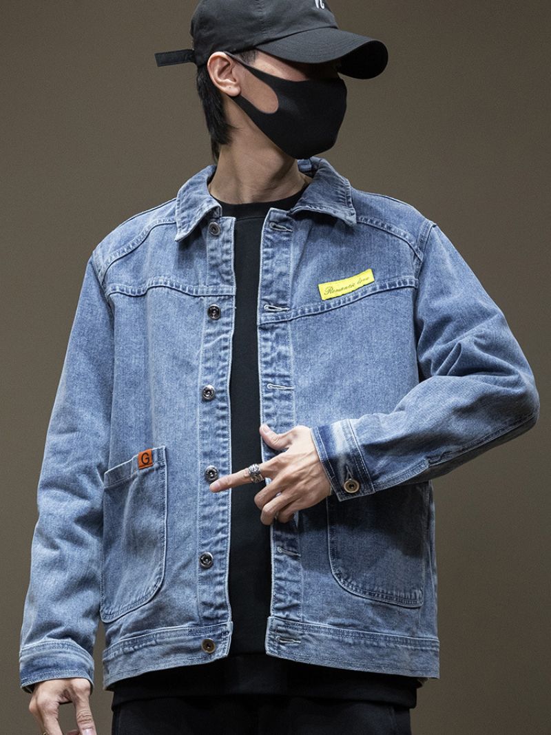 Denimjakker Til Mænd Arbejdstøj Jakker Toppe