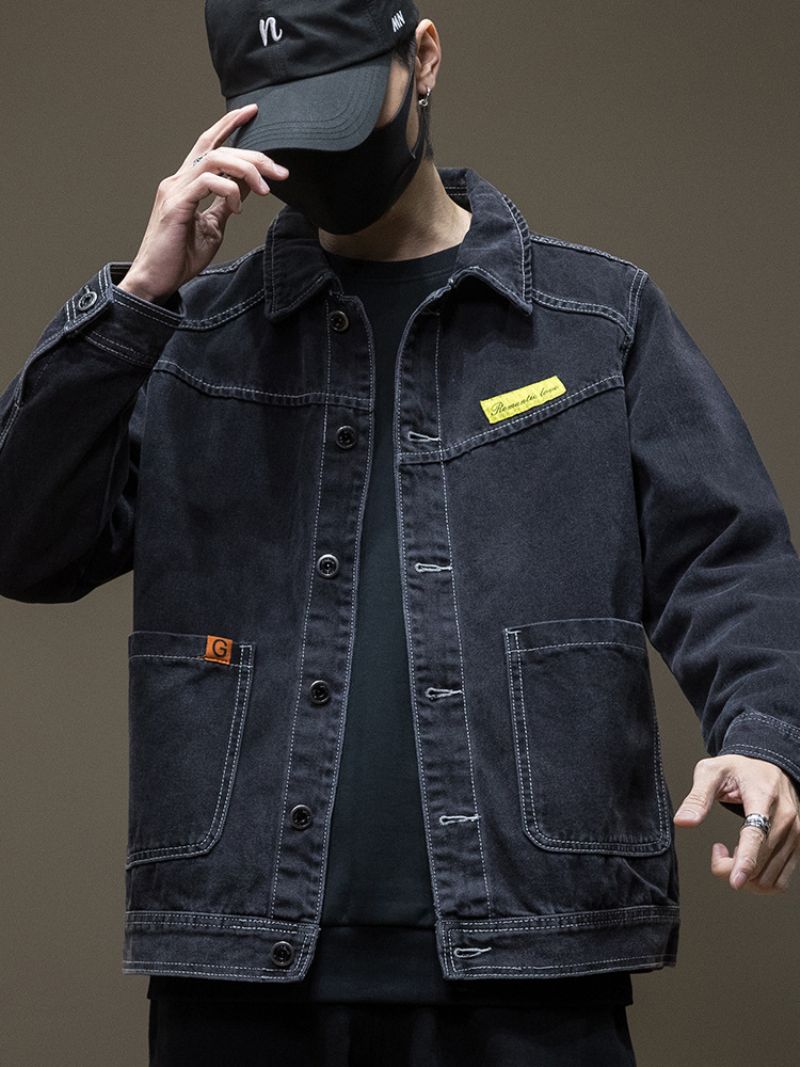 Denimjakker Til Mænd Arbejdstøj Jakker Toppe