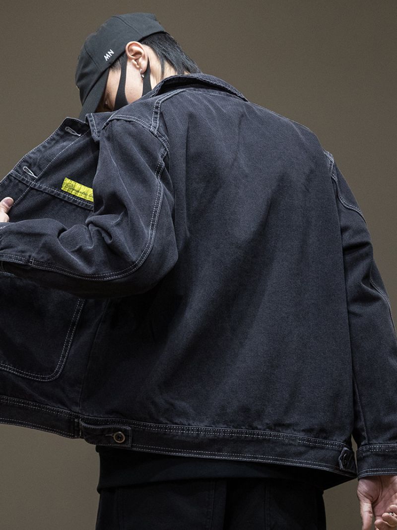 Denimjakker Til Mænd Arbejdstøj Jakker Toppe