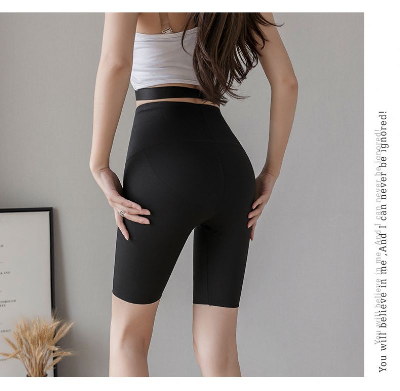 Fem Punkts Shorts Dame Højtaljet Elastisk Yoga Fitness