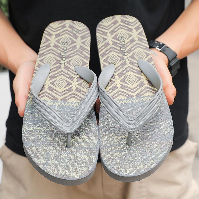 Flip Flops Herre 2023 Sommer Skridsikre Sandaler Hjemmesko Sko Klemme Trend Slidbestandige Strandsko