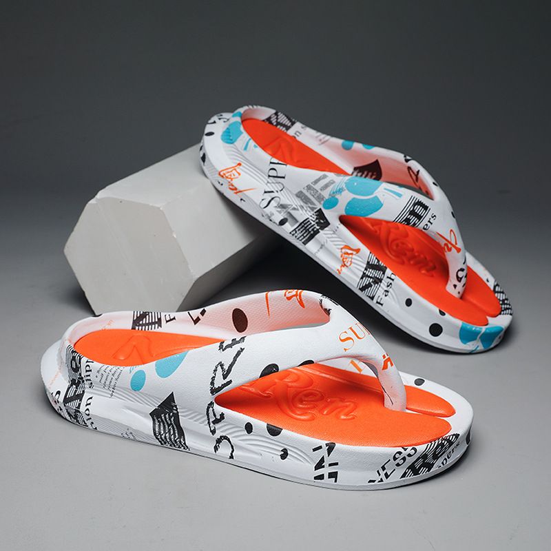 Flip-flops Mænds Sommersko Ved Havet Personlighed Trendy Sport Strandflip-flops Hjemmesko Skridsikre