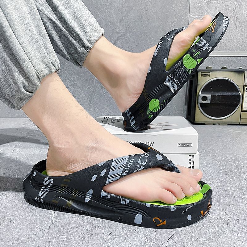 Flip-flops Mænds Sommersko Ved Havet Personlighed Trendy Sport Strandflip-flops Hjemmesko Skridsikre