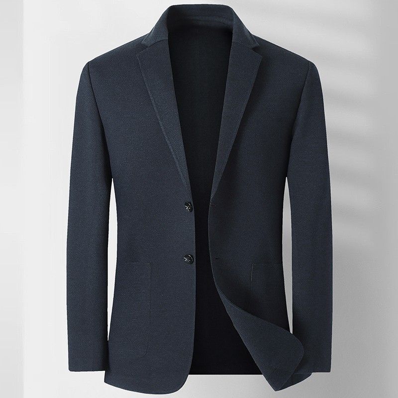 Forår Casual Business Blazere Mænd Two Single Breasted