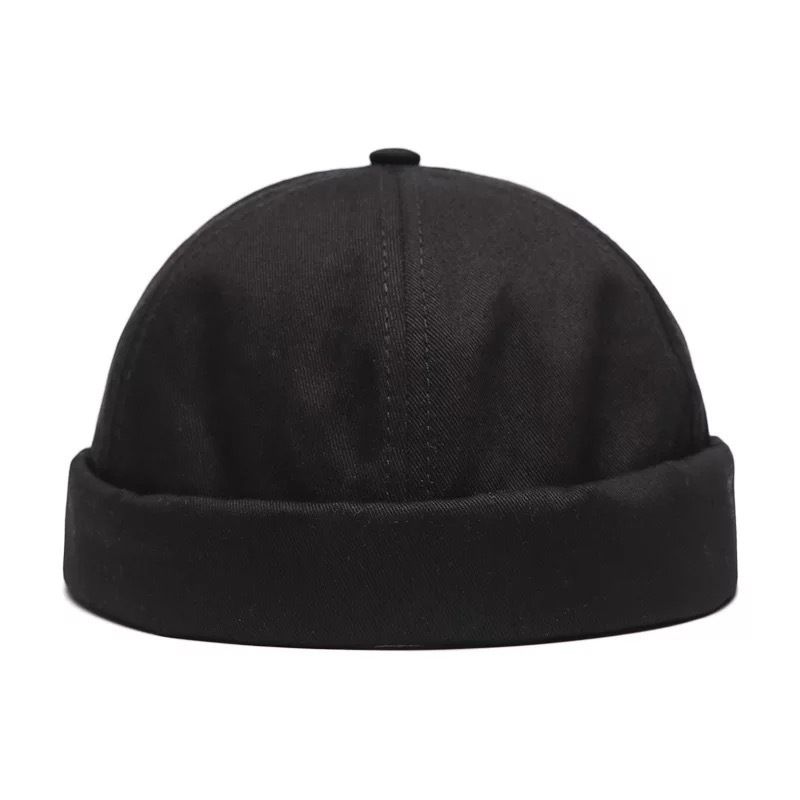 Hat Pige Efterår Og Vinter Sømand Udlejer Hat Retro Melon Skin Hat Ensfarvet Hat