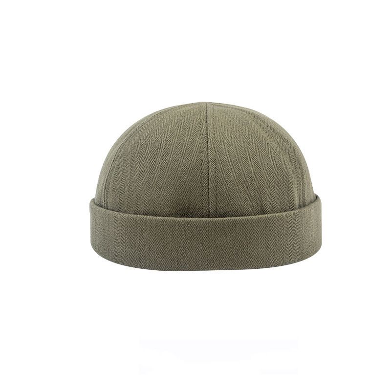 Hat Pige Efterår Og Vinter Sømand Udlejer Hat Retro Melon Skin Hat Ensfarvet Hat