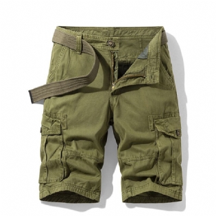 Herre Cargo-shorts Løse Afslappede Med Flere Lommer