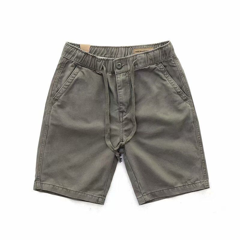 Herre Cargo Shorts Sommer Løs Afslappet Trendy Lige Fem Point