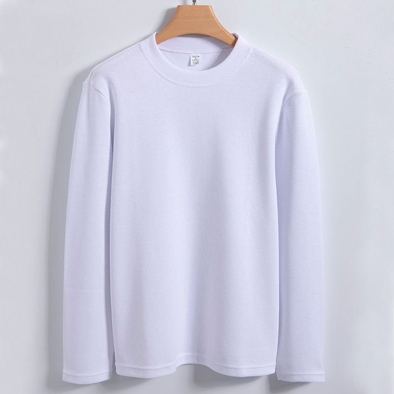 Herre Sweater Efterår/vinter Rund Hals Bund Skjorte Langærmet Strik