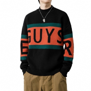 Herre Sweater Tyk Halv Rullekrave Strikket Flot Jakke