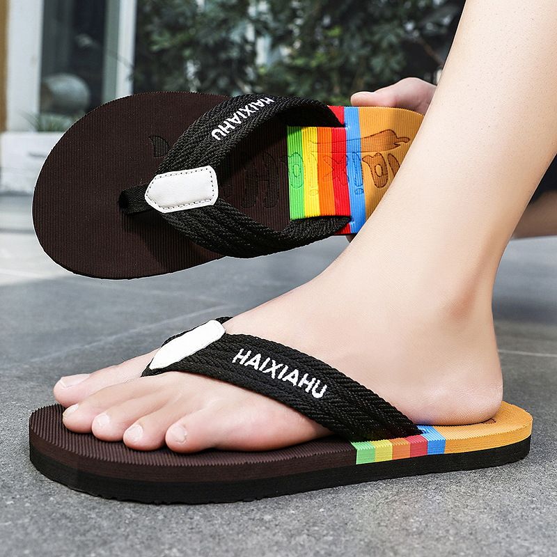Herre Tøfler Pinch Webbing Flip Flops Hjemme Indendørs Letvægts Udendørs Strand Sandaler Mand Stor Størrelse
