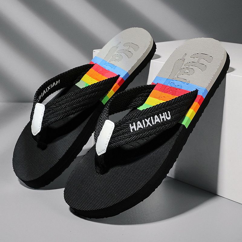 Herre Tøfler Pinch Webbing Flip Flops Hjemme Indendørs Letvægts Udendørs Strand Sandaler Mand Stor Størrelse