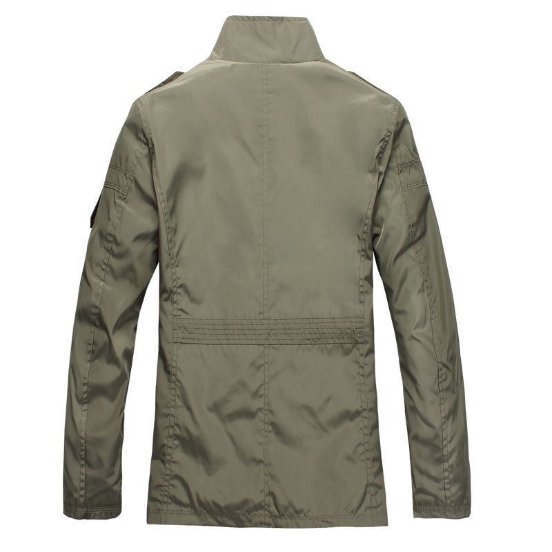 Herre Vindjakke Slim Fit Stand Collar Coat