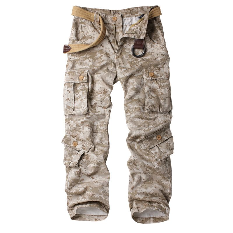 Herrebukser Camouflager Udendørs Multi-pocket Løse Overalls