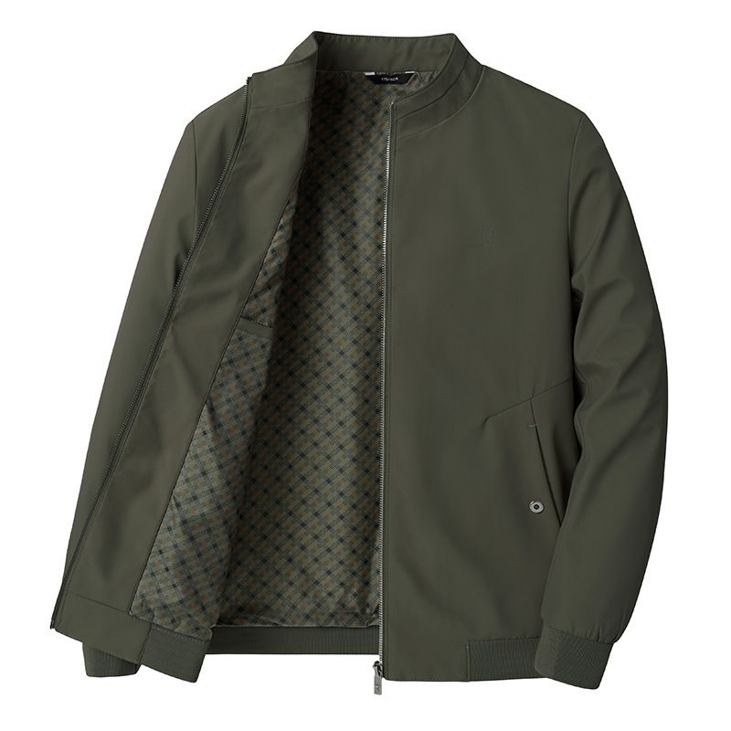 Herrejakke Casual Tynd Standkrave