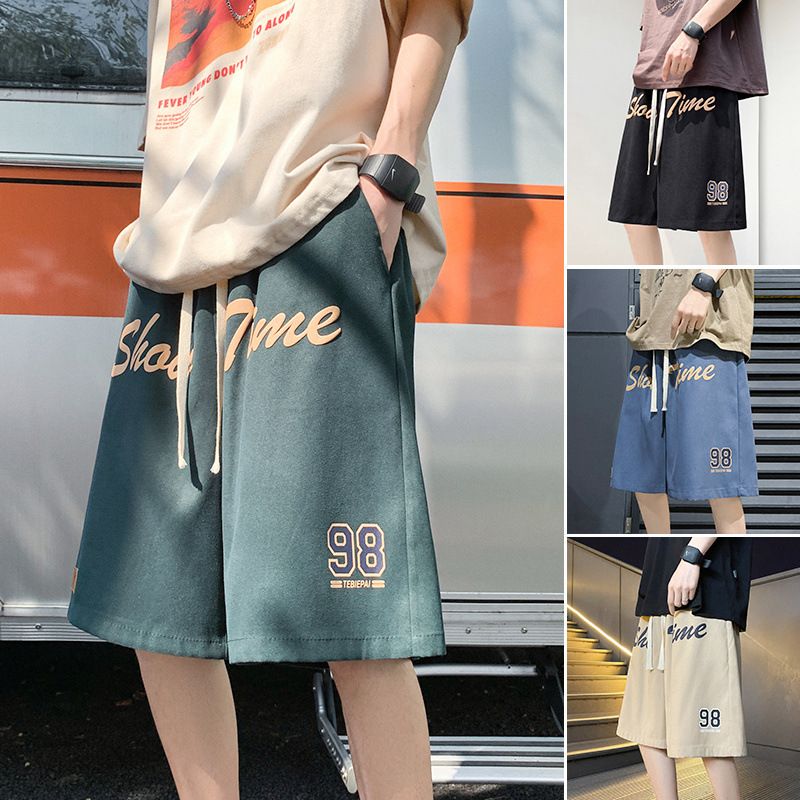 Herreshorts Sommer Casual Tyn Sports Retro Fem Points Løs