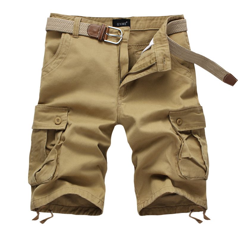 Herreshorts Sommer Lige Beskårne Bukser Løse Plus Size Casual Udendørs Sports Arbejdstøj