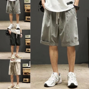 Herreshorts Sommertynde Casual Løst Trend Arbejdstøj