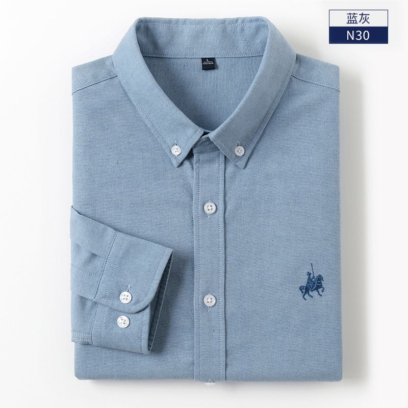 Herreskjorte Langærmet Business Casual Workwear Slim Fit