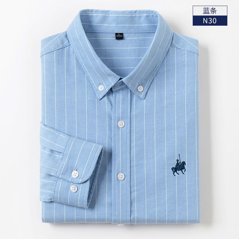 Herreskjorte Langærmet Business Casual Workwear Slim Fit