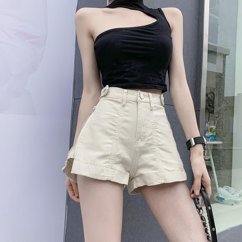 Jeans Dameshorts Personlighed Brede Ben Tynde Sektion