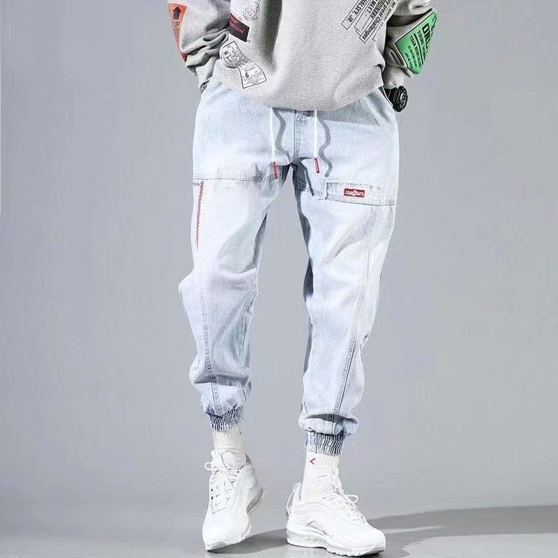 Jeans Mænd Casual Løs Fod Bred Ben