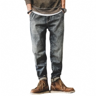Jeans Mænd Løse Lige Ben Brede Ben Bukser Casual