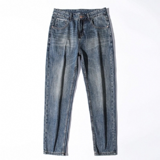 Jeans Mænd Løse Lige Retro Bukser Casual